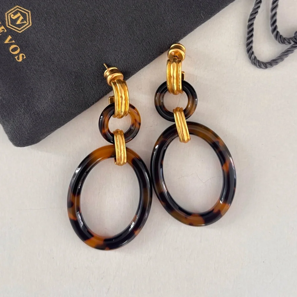 NWOT Julie Vos Madison Link Earring - Picture 2 of 4